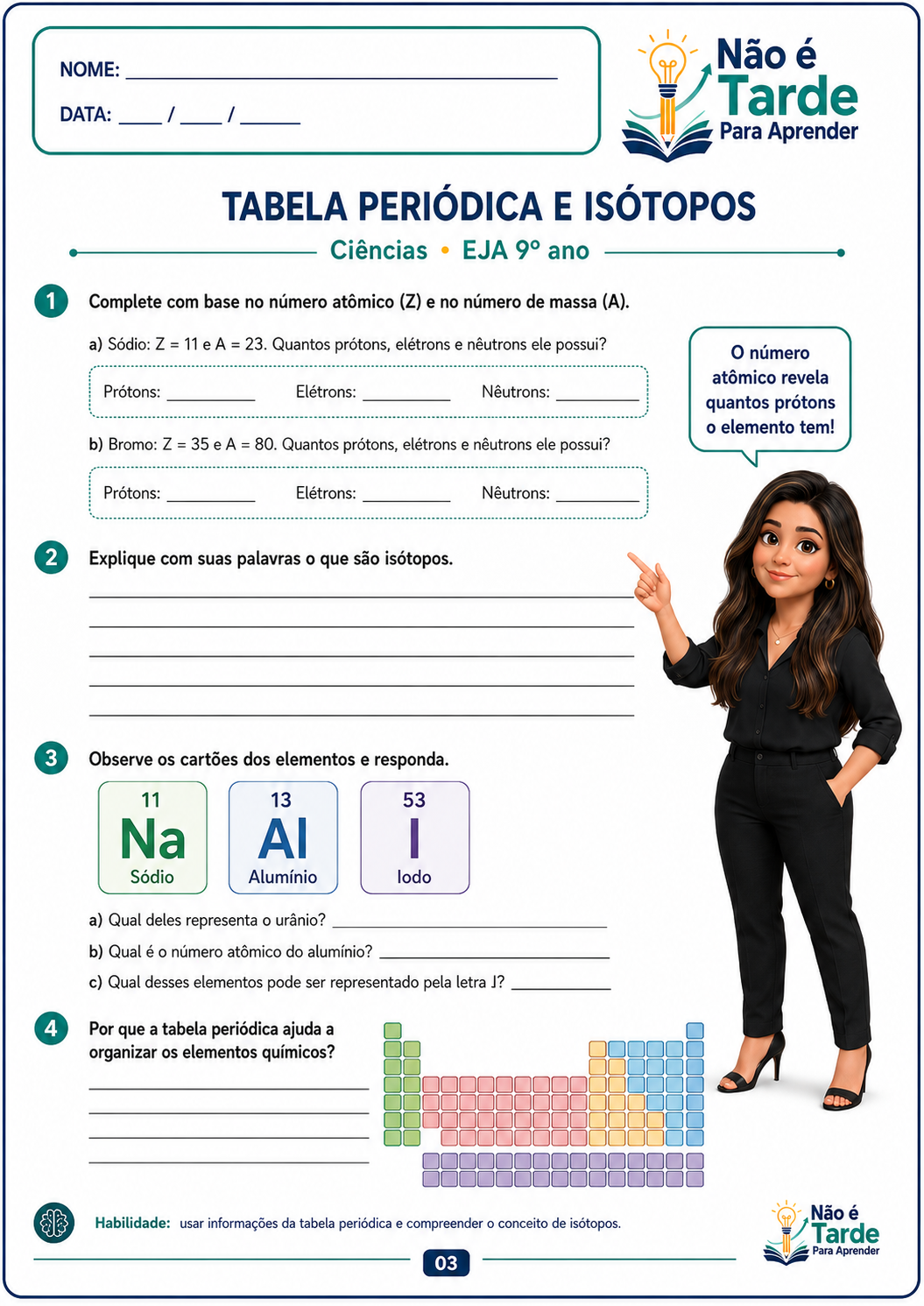 Folha de atividade EJA 4